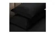Apartmento 225TC Fitted Sheet Set King Black plus 2 Pillowcases