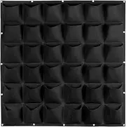 Walopola Vertical Wall Planter | Hangable Flower Grow Bag | 36 Pockets Felt Wall Vertical Pouch Strawberry Tomato Decoration for Space Saving Gardening