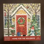 Galison 500 piece puzzle HOME FOR THE HOLIDAYS Limited Edition New, Sealed