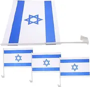 Milisten Car Flag Set 4 Pack 30x45cm Australia Flag Car Window Decor Festive Banner