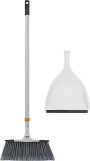 Superio Slim Angle Broom with Dustpan with Extendable Handle 53" Long
