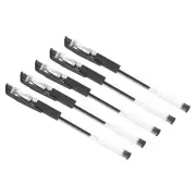 Black Gel Pens,50Pcs Fine Point Clear Rod,0.5mm Roller Ball