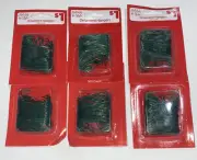600 ct Ornament Hanger Hooks Green 2" Household Organization 6 Pack In Lot New