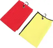 Convenient Golf Towels Pcs Polyester Quick Dry Absorbent for Drying Clubs Balls Go