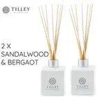 2 x Tilley Reed Diffusers SANDALWOOD & BERGAMOT 150ml Authentic