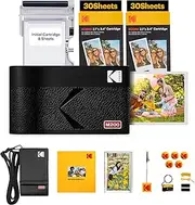 [KODAK] Mini 2 ERA 4PASS Mobile Photo Printer (5.3 x 8.6 cm) (Black, Gift Package with 68 Sheets)