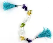 Multi Gemstone Faceted Drops Beads Side Cut Teardrops Shape beads Disco Drops