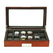 Mahogany Watch Storage Box for 12 Watches