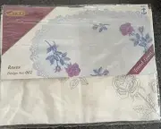 SEMCO Roses Design No 002 Traced Linen For Centre Piece - 41cm X 26cm BRAND NEW