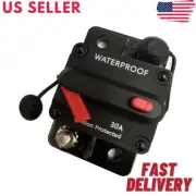 30 Amp In-Line Circuit Breaker Solar/Audio/Car/RV 30A/30AMP Fuse 12V/24V/32V/48V