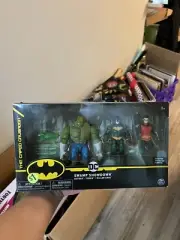 DC Swamp Showdown 3 Pack Killer Croc Batman Robin. 1st Edition
