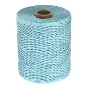 328 Yards Raffia Ribbon, 2mm Raffia Paper String for Wrapping, Light Blue