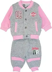 [LEE COOPER] Baby Girls Jogging Bébé Fille Tracksuit, GRIS, 3 Months, grey, 3 Monate