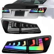 LED Pair Of Car Tail Light Assembly ，Brake Signal light Car led Tail light Tuning Parts，Compatible With LEXUS IS250 IS300 IS350 ISF 2006-2012