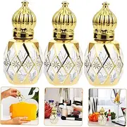 MOTHNUR 3Pcs Refillable Roller Bottles Empty Essential Oil Containers for Travel Lightweight and Leakproof Design for Fragrance and Makeup Storage