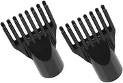 HONMEET 2pcs Hair Dryer Comb Nozzle Attachment Blow Flat Diffuser for Effortless Hairstyling and Volume Enhancement Compatible Hair Dryers