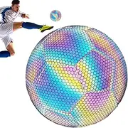 Glowing Football - Glowing Night Activity Ball | Cool Waterproof Fun Football for Birthday Boy Training Kids Christmas Girl Games Outdoor Sports