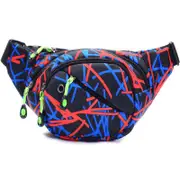 Catzon Fashion Waist Bag Casual Wallet with Adjustable Belt for Outdoor Events Running-Black