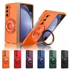 Ring Stand Magnetic MagSafe Rugged Case For Samsung Galaxy Z Fold 6/5/4/Fold 3