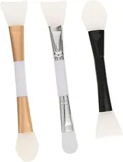 PACKOVE 3Pcs Dual End Silicone Mask Applicators Convenient Face Care Tool for Mixing and Applying Facial Masks Easy to Clean Portable Design for Travel