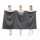 2/4PCS 100% Cotton Jumbo Bath Sheets Soft Luxury Bathroom Big Towels 90 x180 cm