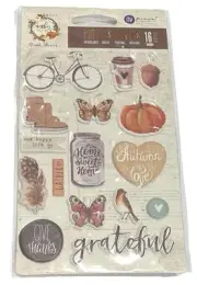 Prima - Amber Moon Collection - Chipboard Stickers Discontinued