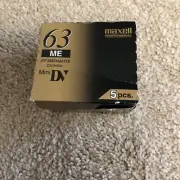 MINI DV TAPES - Maxell Profesional DV-M63 Master 5 PCS DVHNM63AM