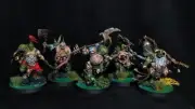 Putrid Blightkings Maggotkin of Nurgle painted Warhammer 40k Chaos Death Guard