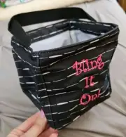 Thirty-One Littles Carry All Caddy Starlit Stripe NIP "Bling It On" In Pink