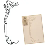 Reusable PLASTIC STENCIL Template / 45x65cm or 59x95cm / ART NOUVEAU ORNAMENT #1