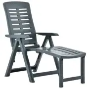 Folding Sun Lounger Outdoor Garden Patio Beach Pool Camping Lounge Plastic Chair