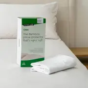 Protect-A-Bed Casa Bamboo Jersey Fitted Waterproof Pillow Protector Twin Pack