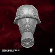 Gas Mask v2 Apocalyptic custom head for GI Joe Classified & other action figures