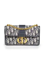 2017 Navy 30 Montaigne Chain Bag