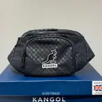 KANGOL WAIST BAG 黑色滿版LOGO印花腰包 6125178420