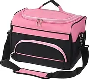 RAYWE Hair Scissor Bag Salon Barber Handbag Hairdressing Comb Tools Bag Makeup Storage Bag Travel Hair Styling Carrying Case with Shoulder Strap