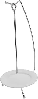 1Set Stainless Steel Skewer with Holder BBQ Skewers for Grilling for Outdoor Cooking Easy to Use Appetizer Skewers for Barbecue Parties