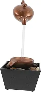 Yardwe Led Lights Mini Tabletop Water Fountain Compact Desktop Decor for Home Office