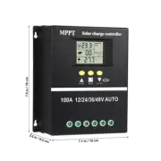 100A MPPT 12V-48V Solar Panel Battery Regulator Charge Controller Auto Tracking