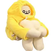 15Inch Banana Doll, Plush Banana Toy Manwith Magnet Funny Changeable Plush Pillow Toy, Decompressio