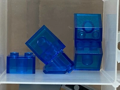 LEGO Parts - Trans Dark Blue Slope 45 2 x 2 - No 3039 - QTY 5