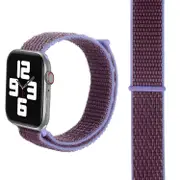 For Apple Watch Series 8,45-mm Case,Nylon Watch Band,Fastener,Light Purple