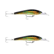 2x Rapala 16cm X Rap Magnum Xtreme Shallow Dive Troll Fish Lure -HD Sailfish UV