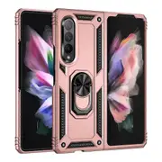 XYC For Samsung Galaxy Z Fold 3 5G Phone Case Z Fold 3 Silicone Heavy Duty Phone Case Samsung Z Fold 3 5G Magnetic Phone Case Samsung Z Fold 3 5G Rose