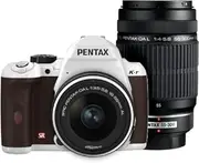 PENTAX DSLR Camera K-r W Zoom Kit White/Brown 018 K-rWZK WH/BR018