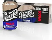 Pepsi Max Soda Shop Vanilla Cola, 10 X 375ml