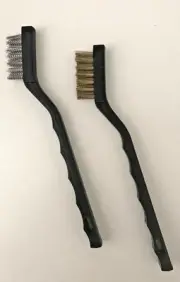 12 PC Mini Wire-Stainless steel Brushes-Brass Detail Cleaning Brush-USA SELLER