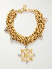[RABANNE] RABANNE - Gold-tone Crystal Bracelet - One size One size Gold