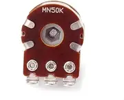 CIMAXIC Ohm Linear Taper Rotary Potentiometer for Guitar Amps Coarse Knurled Split Shaft Dual Deck Design for Enhanced