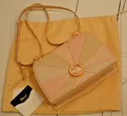 New Chopard shoulder bag pink patchwork women's Leather 100% Authentic